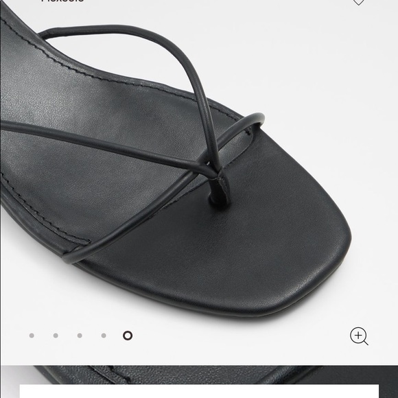 ALDO | Black Strappy Ankle Tie Sandals - Picture 6 of 8